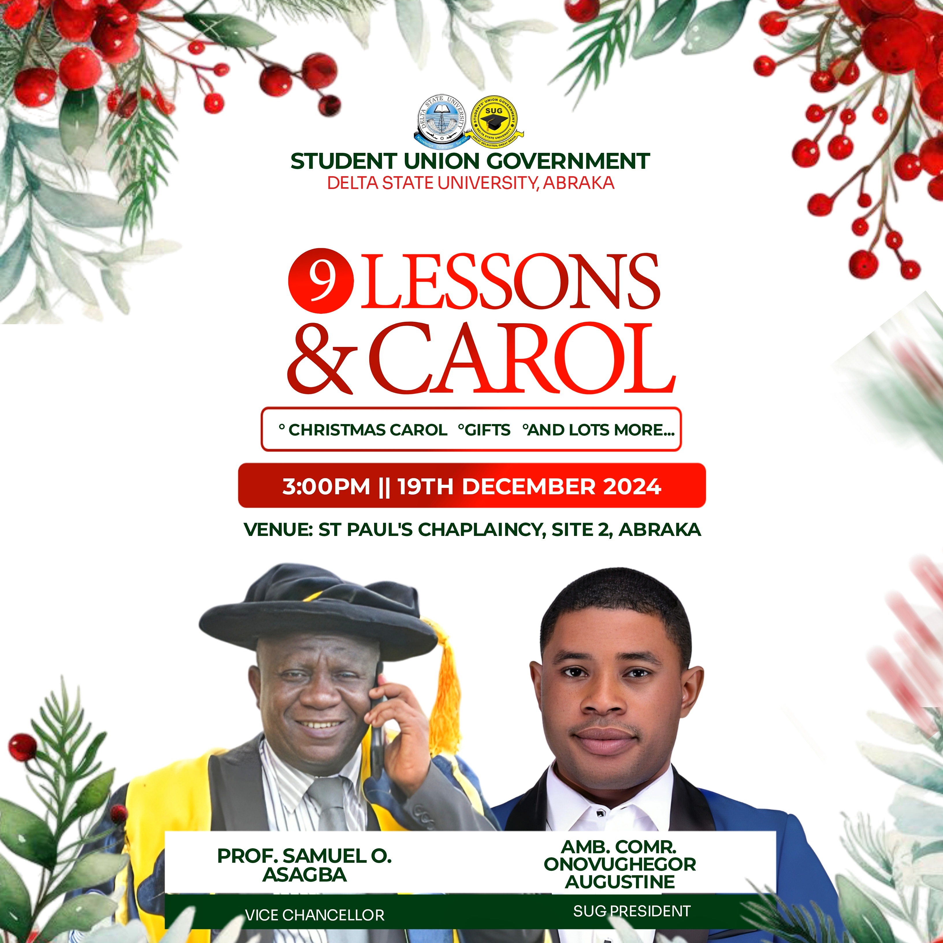 9 LESSONS AND CAROL